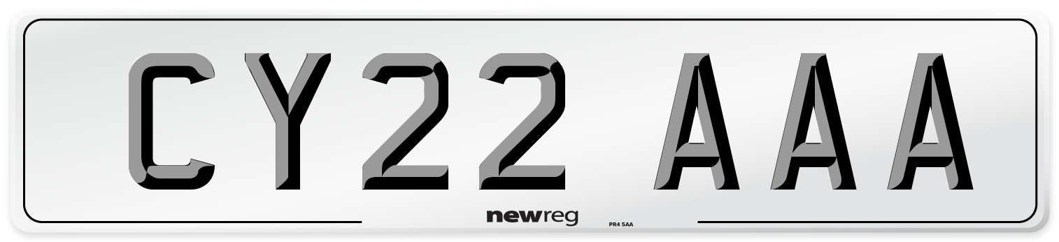 CY22 AAA Number Plate from New Reg